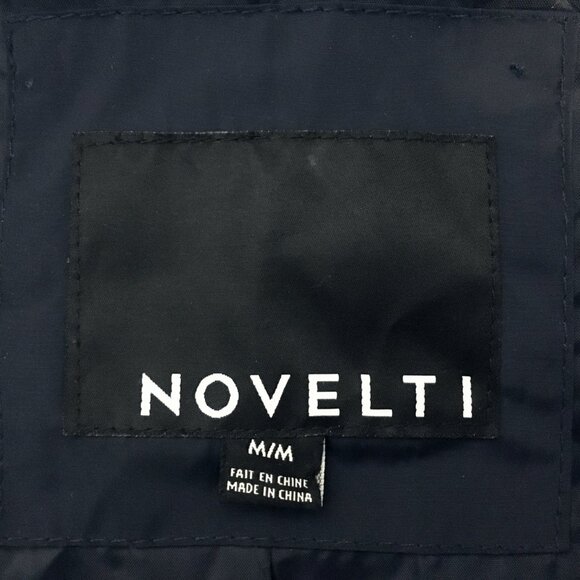 [Novelti] Navy Blue Padded Parka w/ Detachable Faux Fur Hood | M | Good - Picture 11 of 13